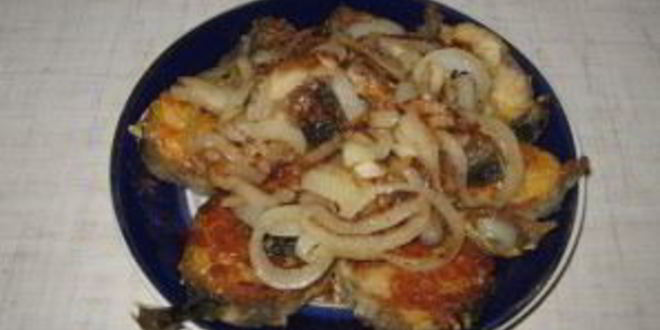 Рецепт минтай жареный с луком