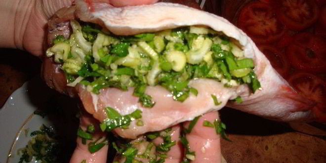 Рецепт морской окунь, запеченный в вине