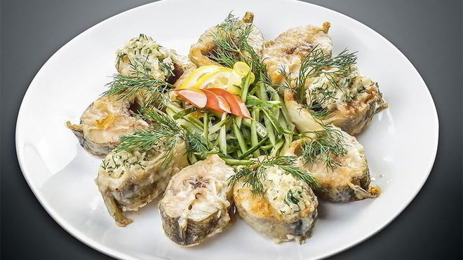 Рецепт Навага жареная под сливочным соусом