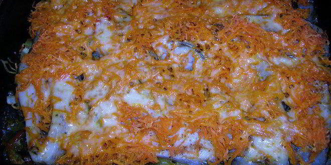 Рецепт рыба под морковно-сырной шубой