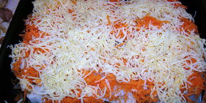 Рецепт рыба под морковно-сырной шубой