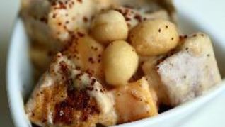 Рецепт Рыба с манго и макадамией в кокосовом соусе