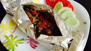 Рецепт Рыба в конверте с овощами