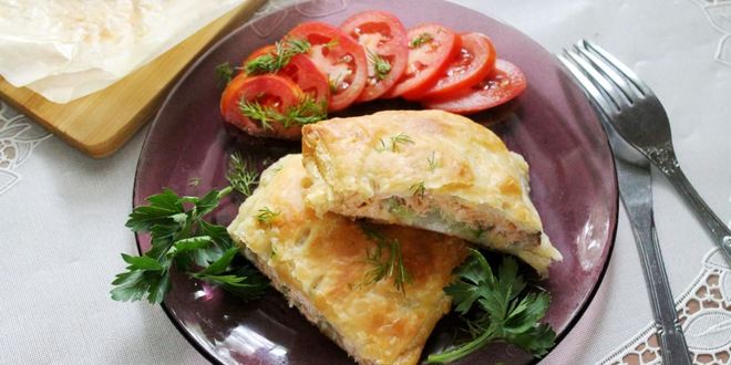 Рецепт рыба в слоеном тесте