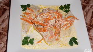 Рецепт Рыба в сметане на сковороде