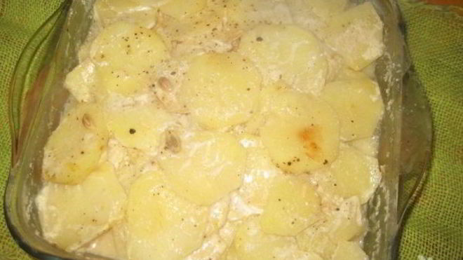 Рецепт Щука с картошкой в духовке