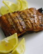 Семга на гриле