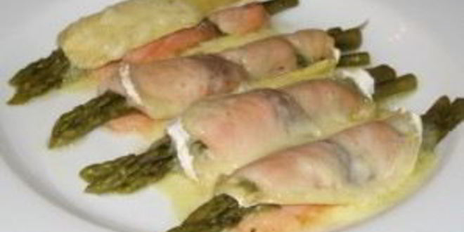 Рецепт семга со спаржей