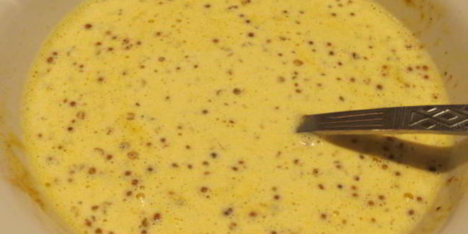 Рецепт скумбрия, запеченная в сливках, с зеленым горошком