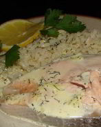 Сочная семга в сливочном соусе