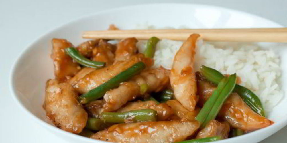 Как приготовить стир-фрай из рыбы с зеленой фасолью