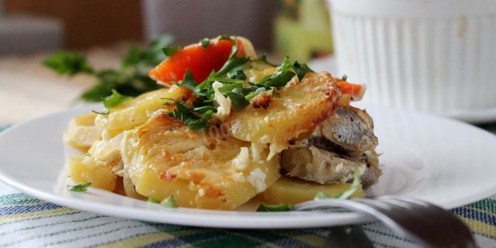 Рецепт судак, запеченный с овощами