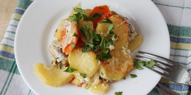 Рецепт судак с картошкой в духовке