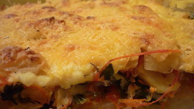 Рецепт Судак, запеченный с овощами