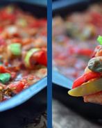 Треска с овощами в томатном соусе