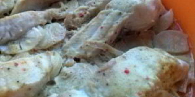 Рецепт треска, запеченная под соусом