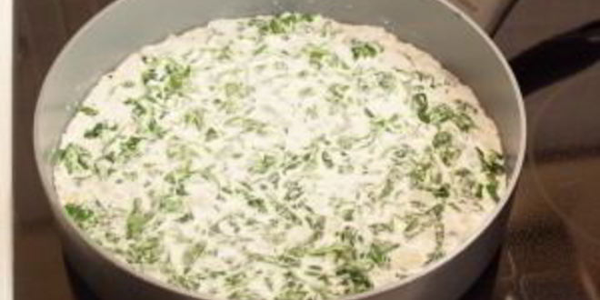 Рецепт запеченная семга под шпинатным соусом