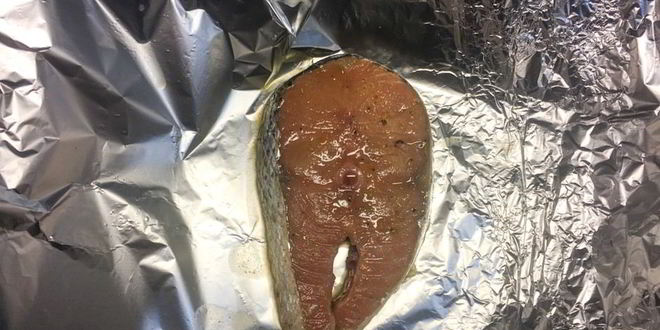 Рецепт запеченная семга с лимоном