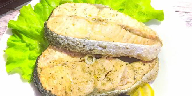 Рецепт запеченная семга с лимоном