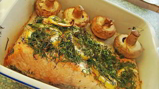 Рецепт Запеченная семга