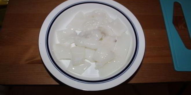 Рецепт запеченная в фольге каракатица с кабачками