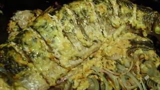 Рецепт Запеченный пеленгас в духовке фаршированный