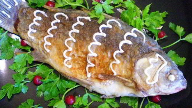 Рецепт Жареная рыба в майонезе
