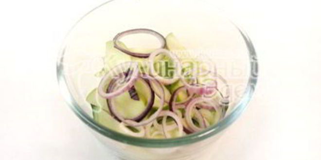 Рецепт куриный шашлык с острым салатом