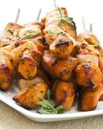 Куриный шашлык в ароматных специях и лимонном соке