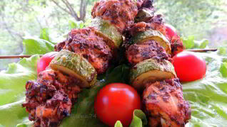 Рецепт Куриный шашлык в ароматных травах