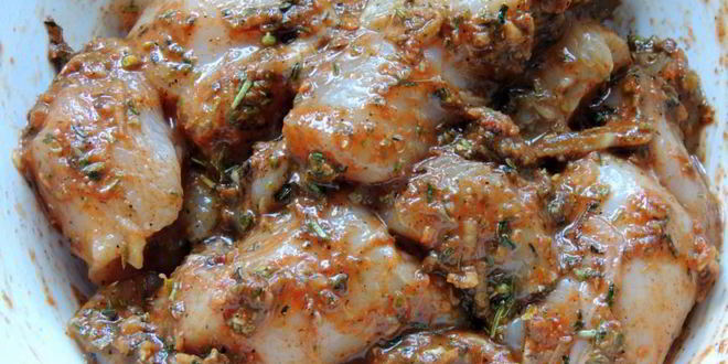 Рецепт куриный шашлык в ароматных травах