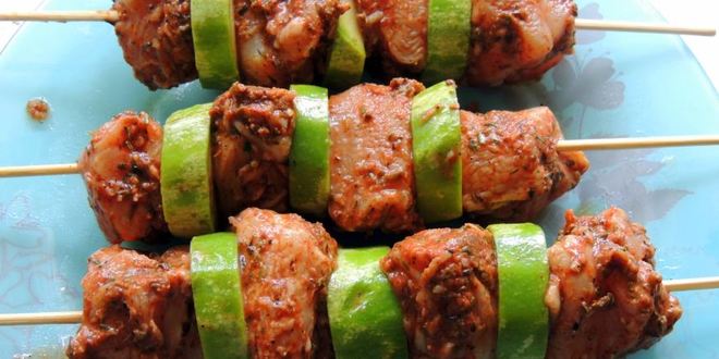 Рецепт куриный шашлык в ароматных травах