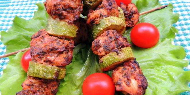 Рецепт куриный шашлык в ароматных травах