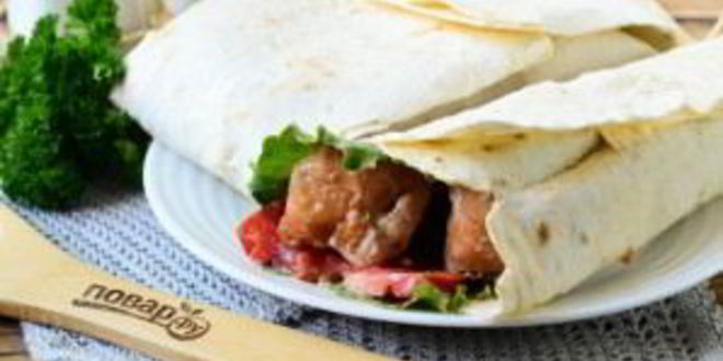 Рецепт куриный шашлык в лаваше