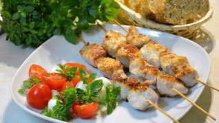 Рецепт Куриный шашлык в луковом маринаде