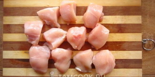 Рецепт куриный шашлык в зеленом маринаде