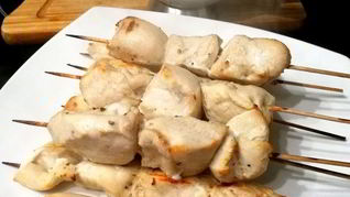 Рецепт Куриные шашлычки с арахисовым соусом