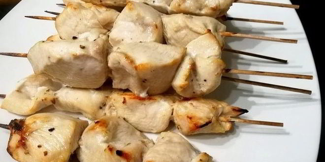 Рецепт куриных шашлычков с арахисовыма соусома