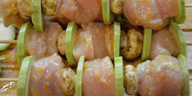 Рецепт куриные шашлычки в имбирно-цитрусовом маринаде