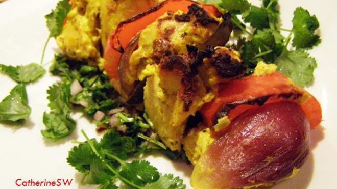 Рецепт Куриные шашлычки в пряном маринаде