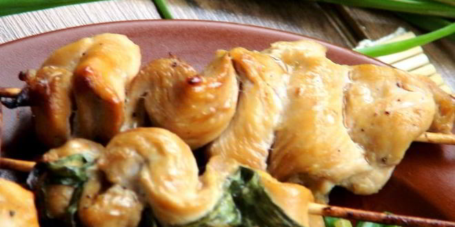 Рецепт шашлычки и спагетти из овощей