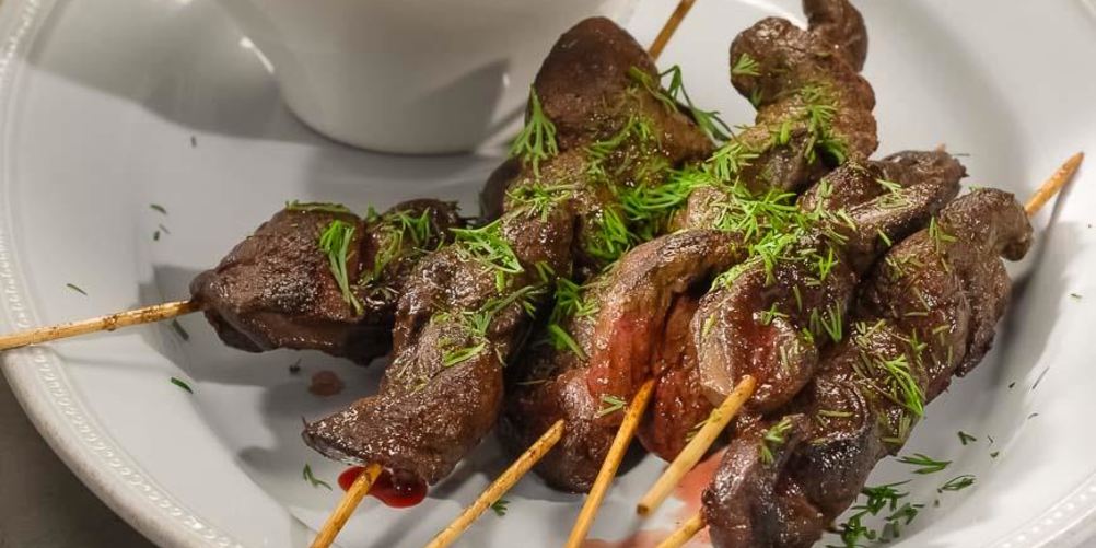 Рецепт шашлычки из семги