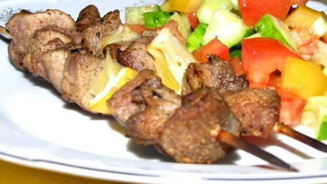 Рецепт Шашлычки из индейки