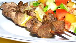 Рецепт Шашлычки из индейки