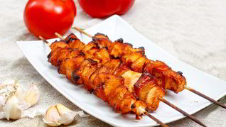 Рецепт Шашлычки из куриного филе и ананасов