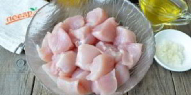 Рецепт шашлычки из курицы в меду с овощами