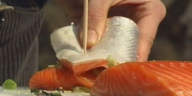 Рецепт шашлычки из семги