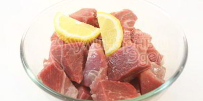 Рецепт шашлычки с помидорками в лимонном маринаде