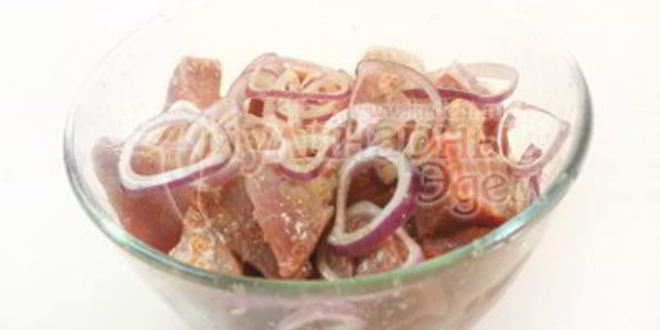 Рецепт шашлычки с помидорками в лимонном маринаде