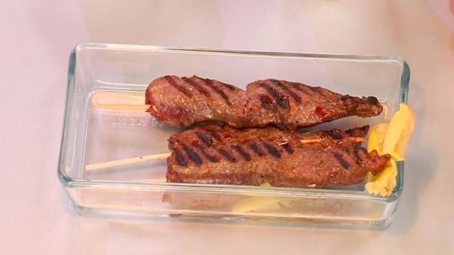 Рецепт Шашлычок из говядины в соевом соусе